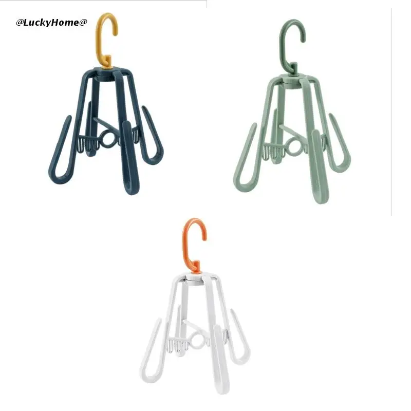 

11UA Shoe Rack Display Hanger for Boots Closet Shoes Organizer Rack with 4 Hook Rotary Drying Rack Bathroom Cabinet Accessory