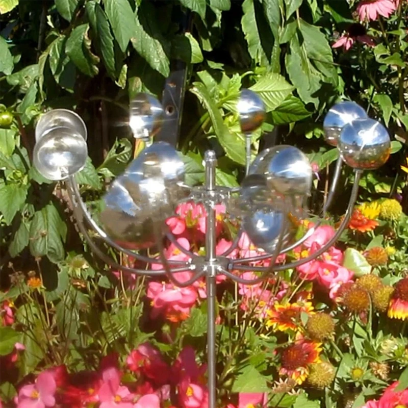 KX4B Металлический ветряной вращатель для сада Вращающаяся ветряная мельница со