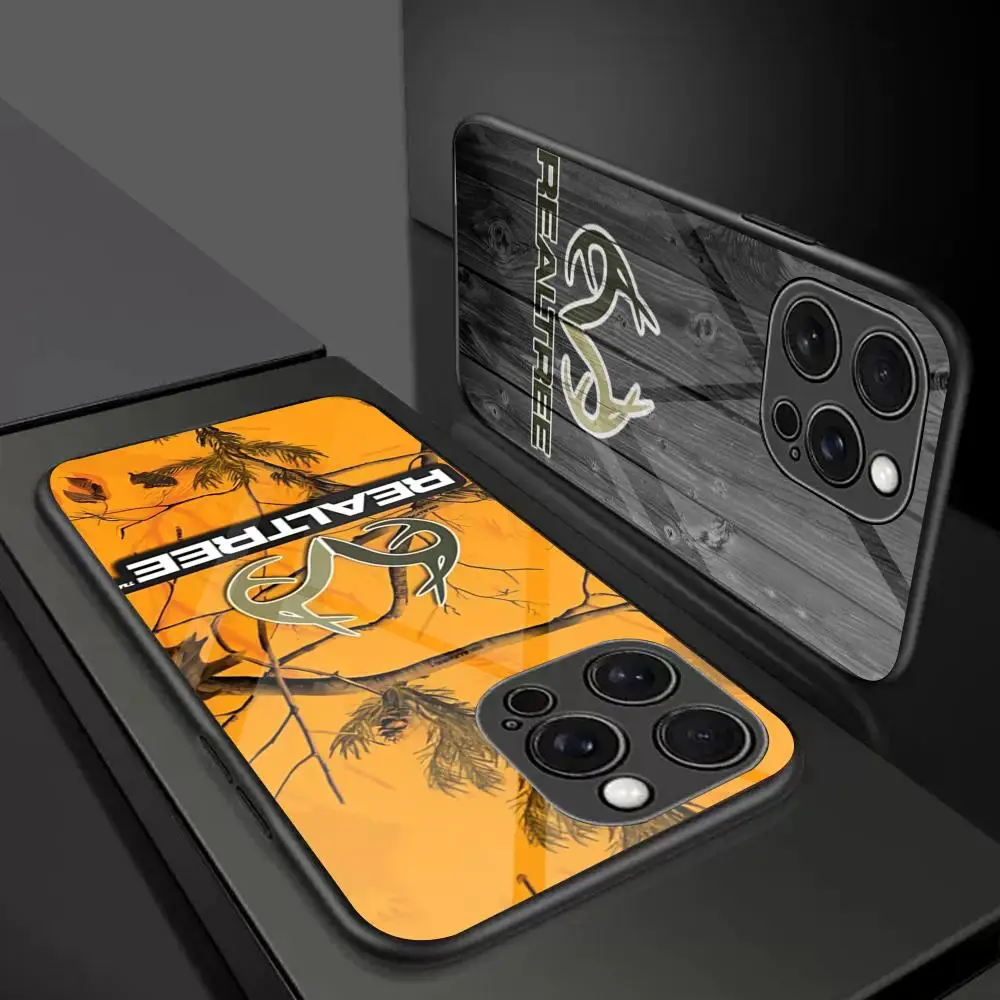1-ПК чехол для телефона с логотипом R-Realtrees MAISTO стеклянный Iphone 16 15 14 13 11 12 Pro Max Xr X Xs 8 7