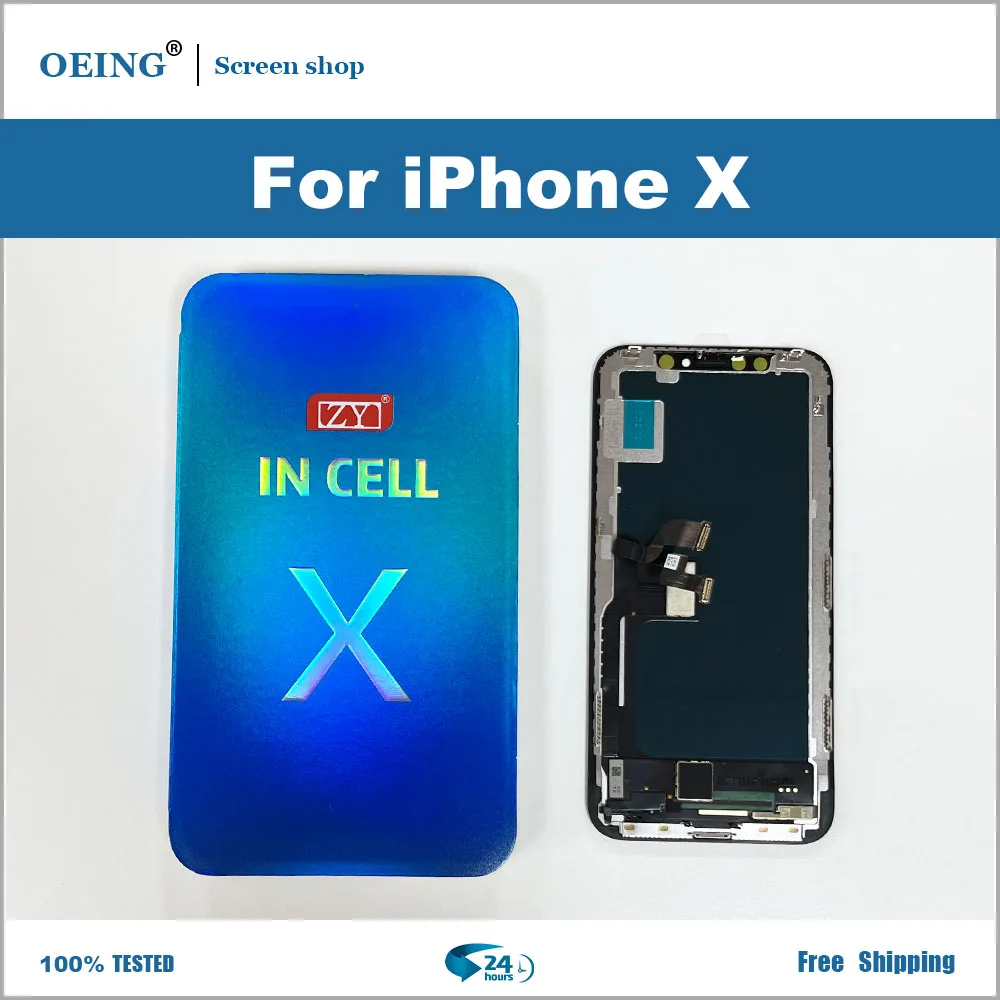 ЖК-дисплей ZY для iPhone X XR XSMax 11 12MINI 12ProMAX с сенсорным экраном и дигитайзером в сборе