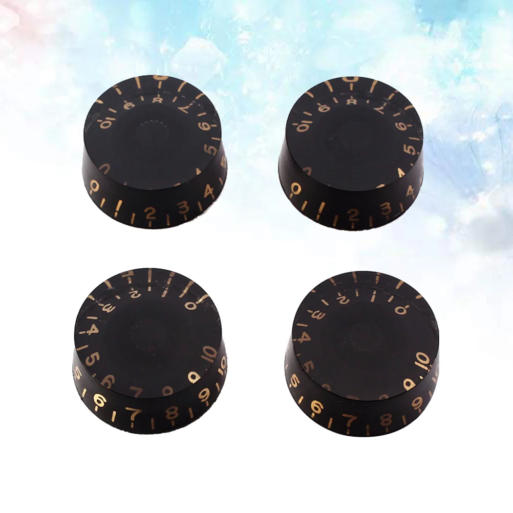

4 PCS/ Set Guitar Knobs Volume Tone Control Knobs Rotary Knobs for Style Electric Guitar Parts Replacement Potentiometer