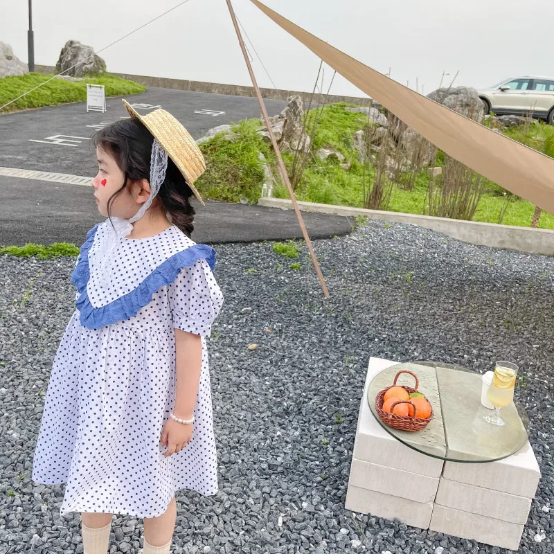 Платье для девочек платье в южнокорейском стиле Новинка лета детская