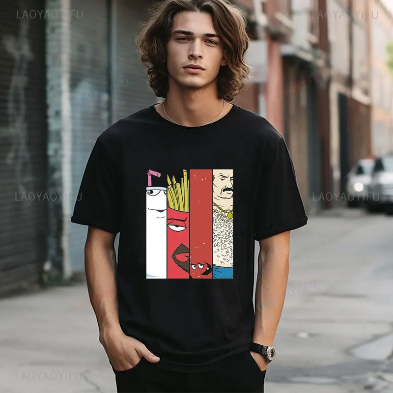 Popfunk Classic Aqua Teen Hunger Force Group Tiles хлопковая футболка унисекс Knight series Tribute с рисунком