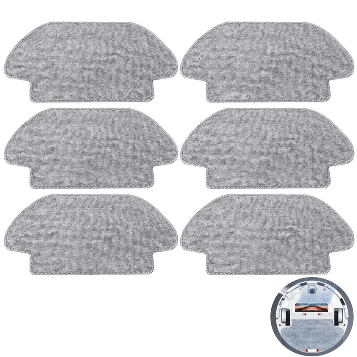 Набор из 6 салфеток для робота-пылесоса Xiaomi Mi 2S / S12 Mop P/Mop Pro коврик швабры