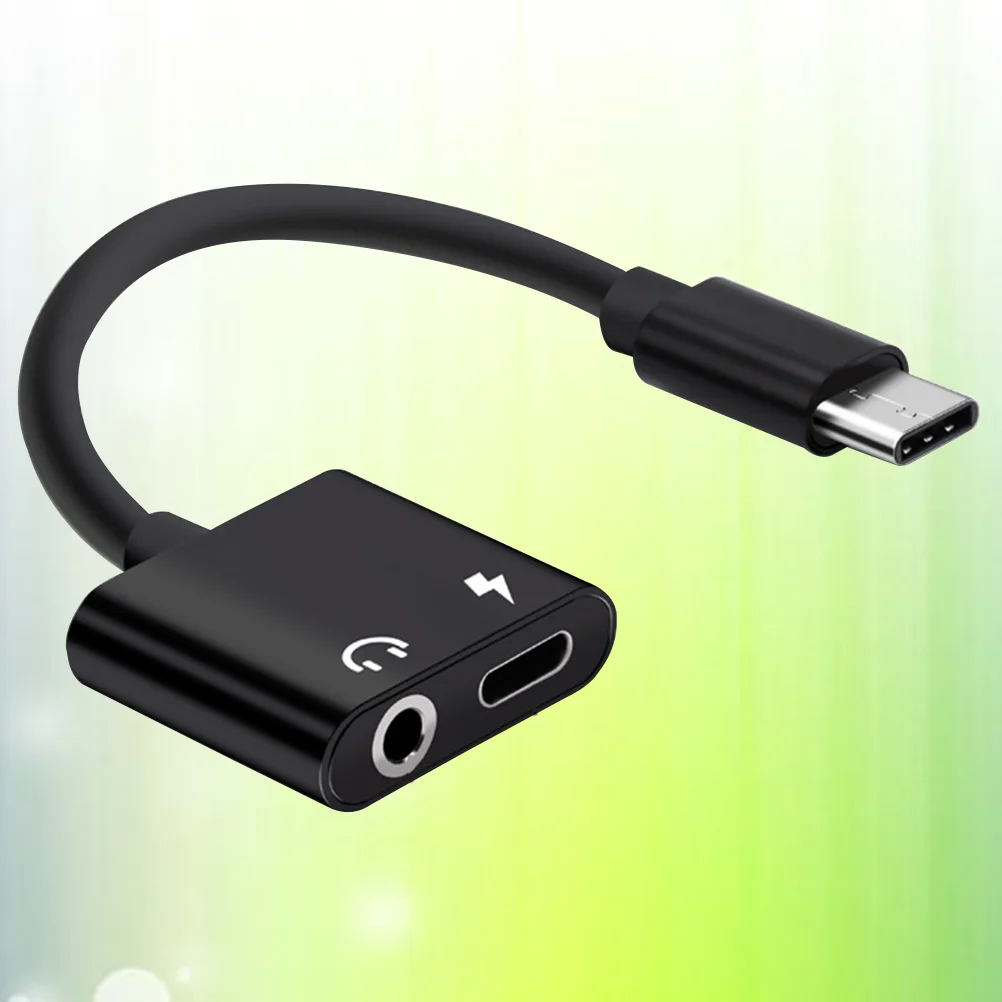 Аудиоадаптер USB типа C на 35 мм Кабель 2 в 1 Type-C Разъем Стерео наушники Микрофонный