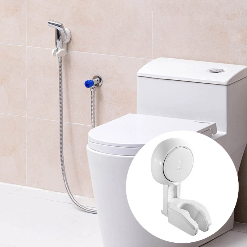 

Waterproof Bathroom Shower Bracket Suction Cup Base Angle Adjustment Shaking Head Rotating Shower Holder Free Punching