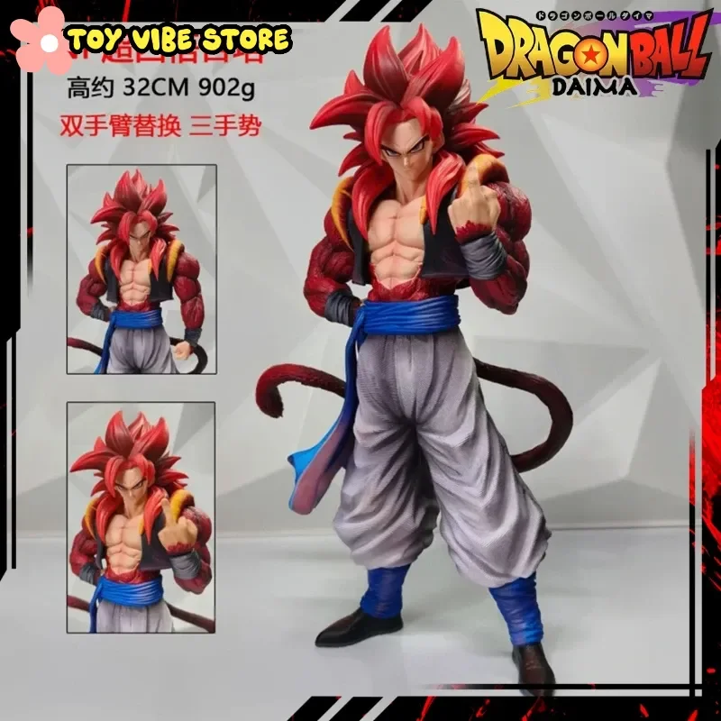 Фото Новинка от Cy Factory: Коллекционная модель Dragon Ball NP Super Four Gogeta ручной работы, с двумя руками и тремя пальцами, анимационный сувенир №1