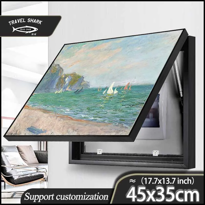 

Дорожная Акула простая домашняя декоративная картина для гостиной электрическая коробка гидравлическая нажимная роспись Настенная картина с рамкой 45x35 см