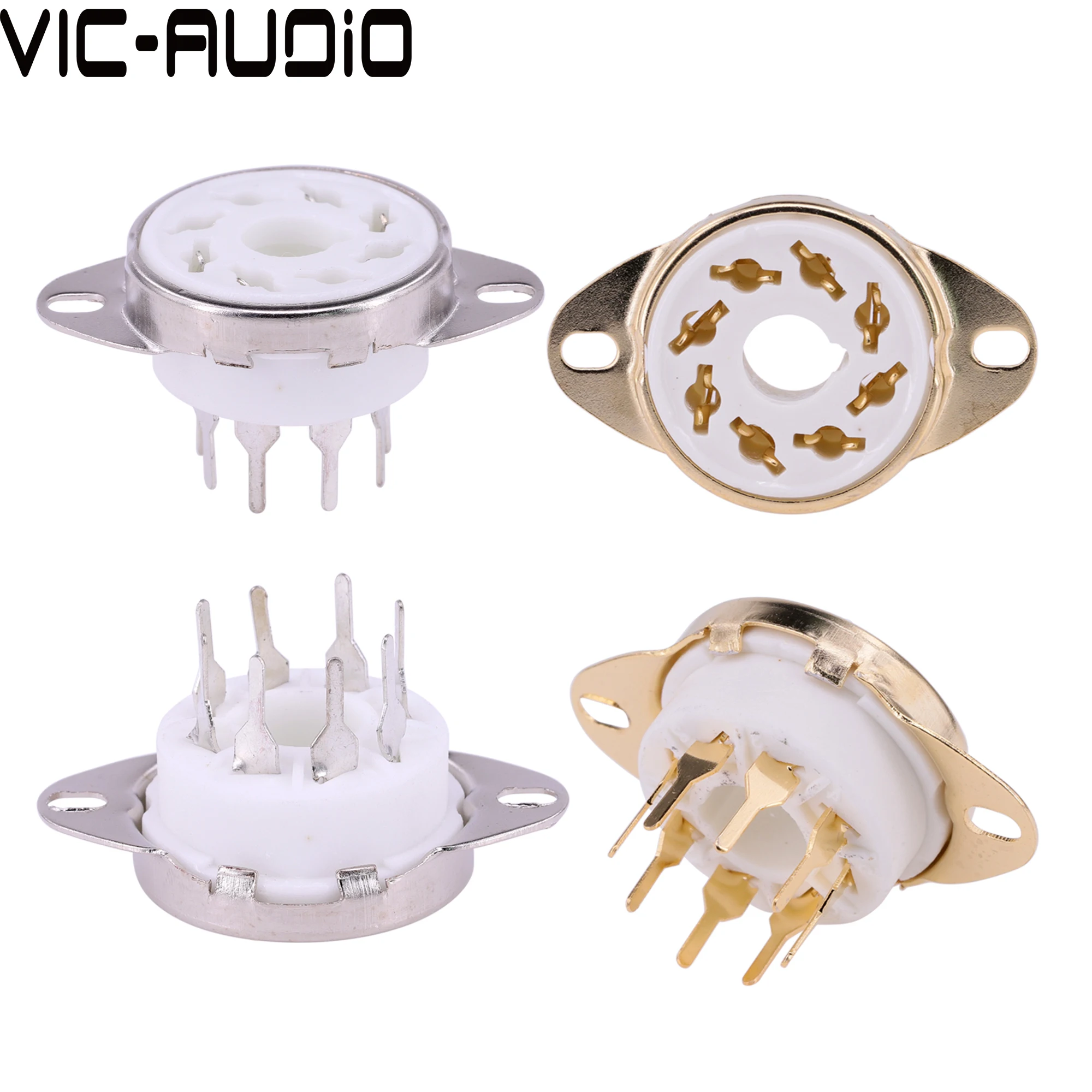 8-контактная трубчатая розетка керамическая Φ K8A винтажная клапана для KT88 6V6 6L6 EL34