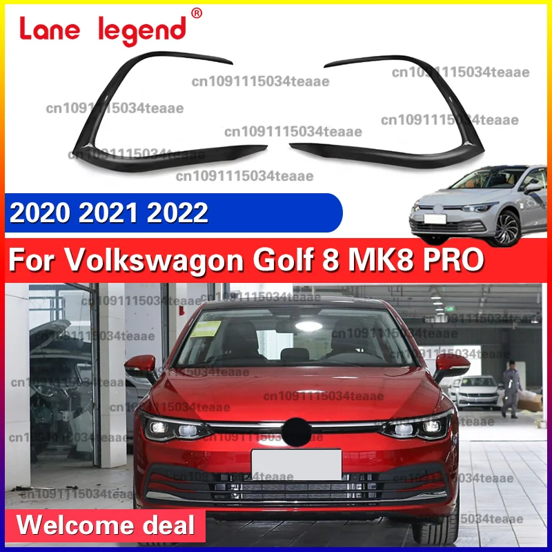 Фото Для Volkswagon VW Golf 8 MK8 PRO 2020-2022, передний бампер автомобиля, противотуманная фара, нижняя решетка, спойлер, модификация, комплект кузова автомобиля, аксессуары №1