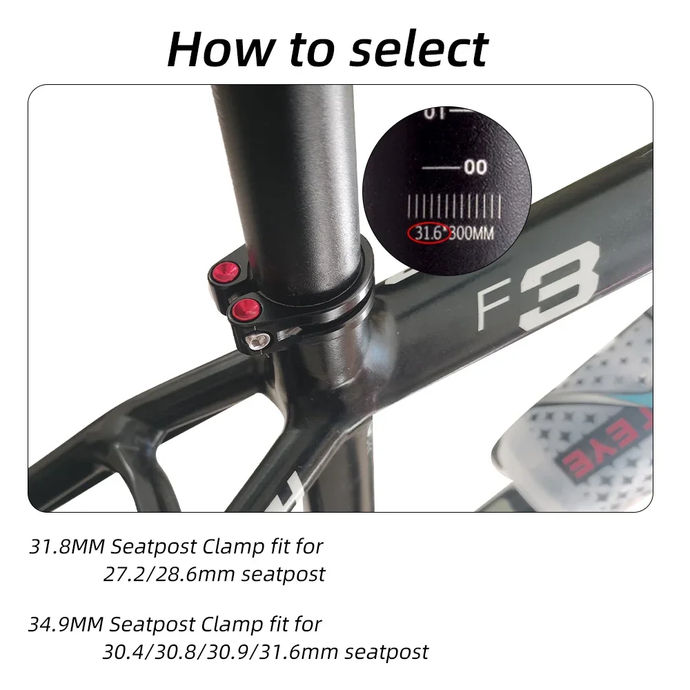 Зажим подседельного штыря MOTSUV-Bicycle зажим для подседла MTB детали велосипедного