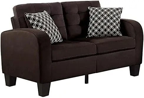 

72" Fabric Sofa, Chocolate