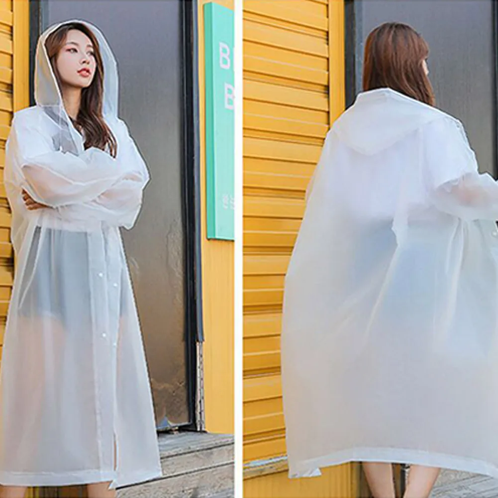 

Outdoor One-Piece Raincoat Women Men Universal Thickened Waterproof Poncho EVA Raincoat Outdoor Hiking Cycling