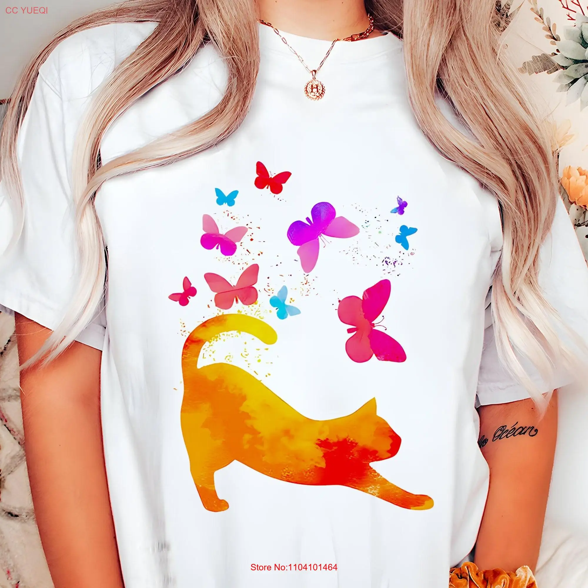 Футболка с изображением кошки мамы влюбленных животных для папы длинным или