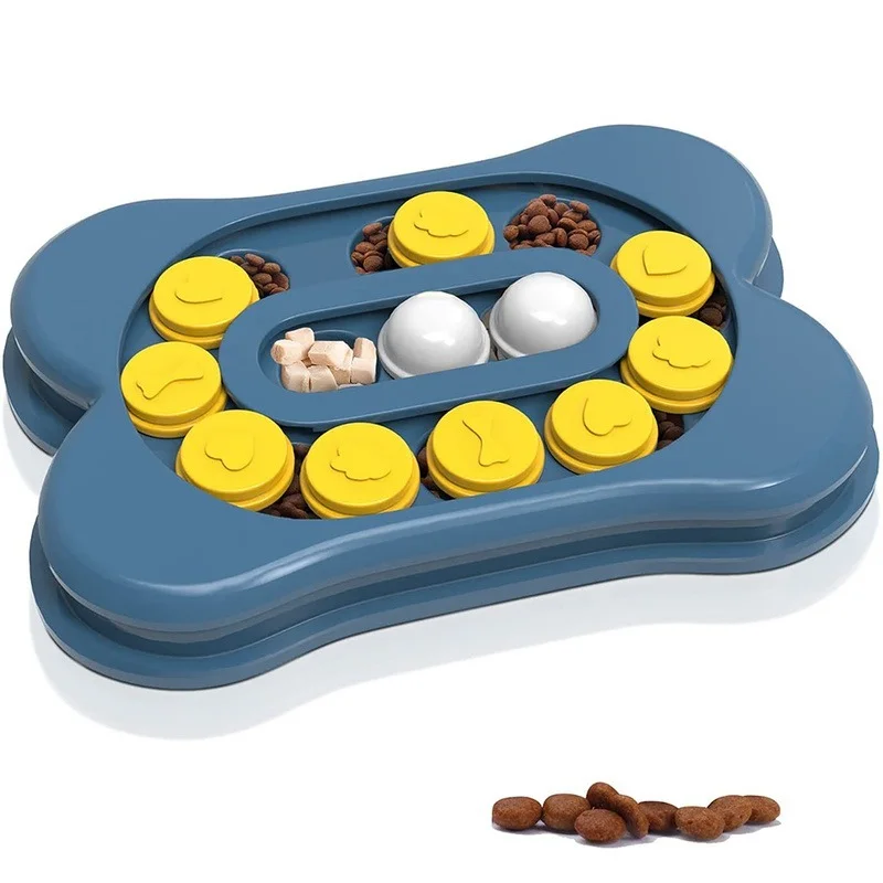 

Dog Puzzle Toy slowly feeding interactive increases puppy IQ food dispenser slowly eating non-slip bowl Pet cat dog training gam