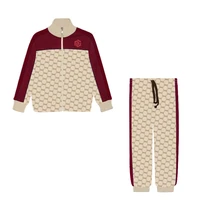 nigo childrens autumn letter print zip jacket coat sports pants casual outfit suit nigo36295