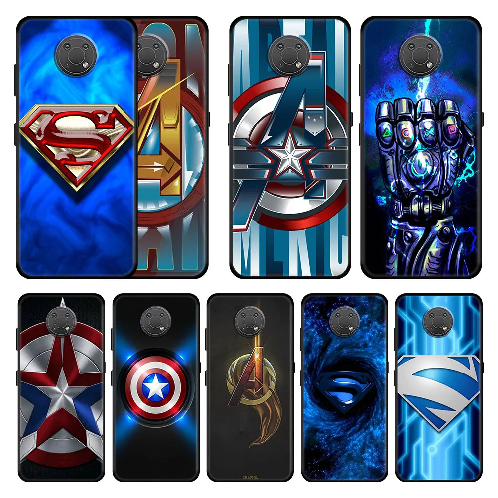 

Captain Shield Logo Marvel Case Cover for Nokia G10 G20 G11 G21 G50 5.4 7.2 C20 C21 C30 X20 XR20 X10 3.4 Cell TPU Original