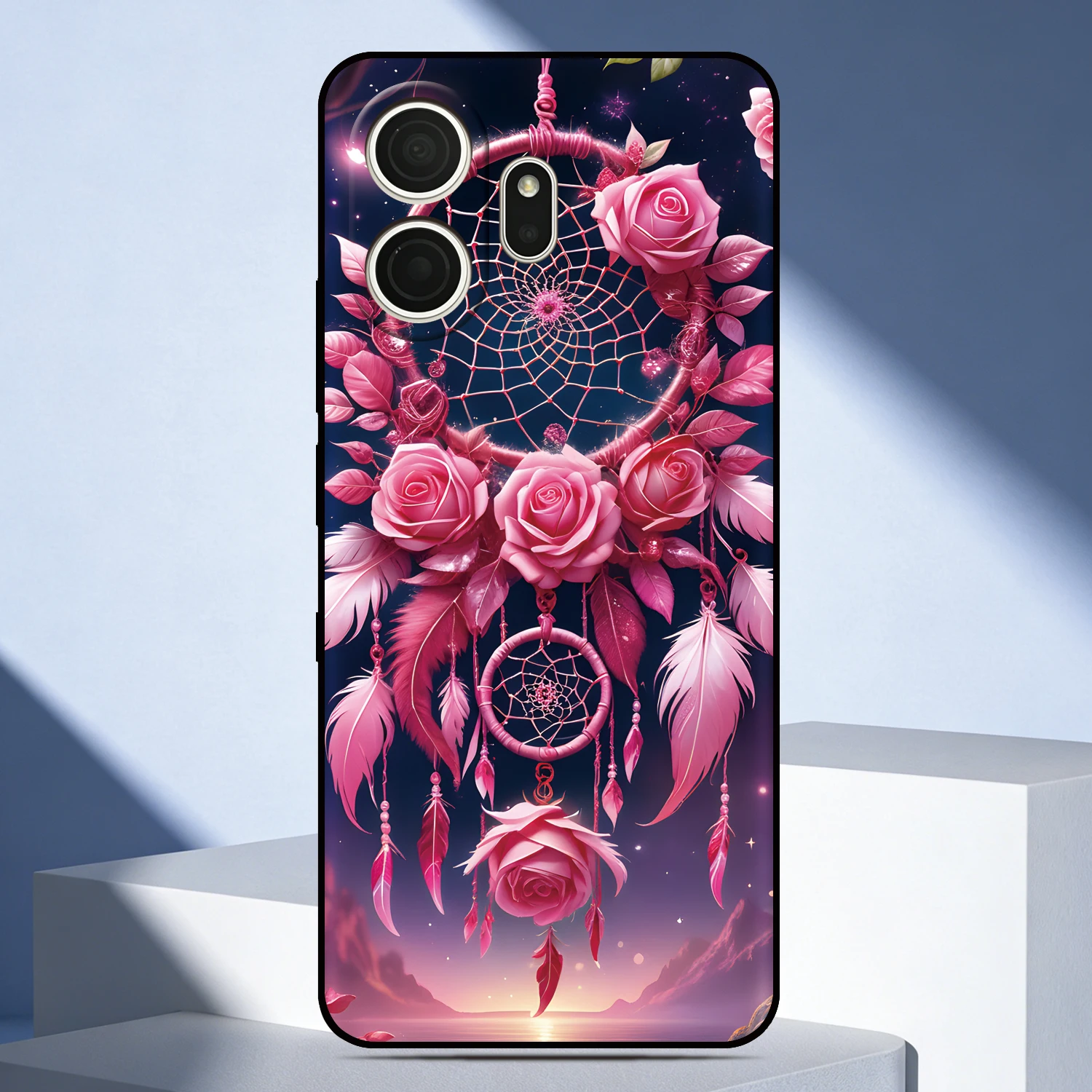 Чехол для телефона Rose Dream Catcher для Motorola Moto G87 G67 G77 G17 G47 G37 G56 G85 G86 G8 G84 G54 Power One Macro Custom Cover (art.: 3920dae2fec33) - 3920dae2fec33