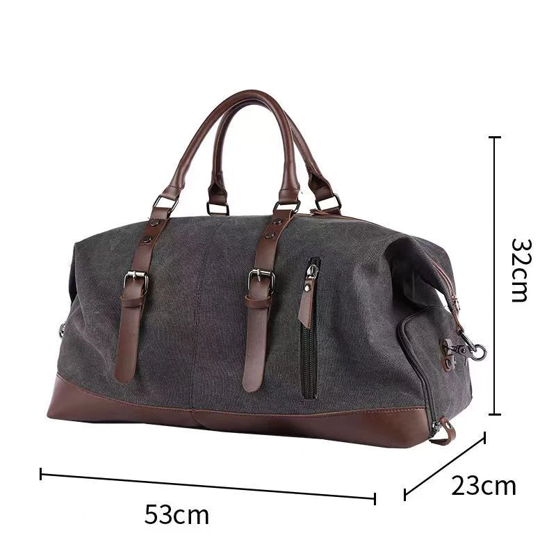 Men's Hand-held Travel Retro Leisure Canvas Outdoor Business Registration Camping Fitness Bag