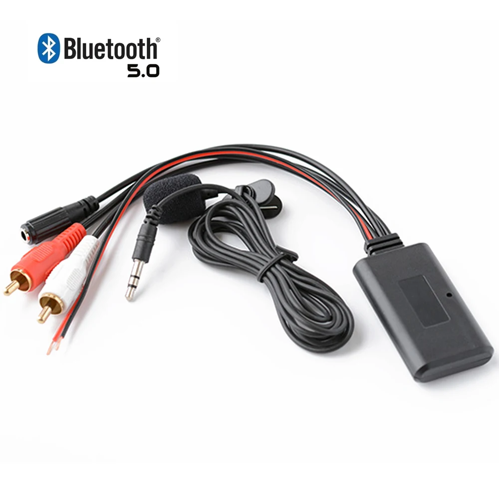 Universal Car bluetooth Wireless RCA Connection Adapter Stereo 2RCA AUX IN Music for Kenwood for Clarion