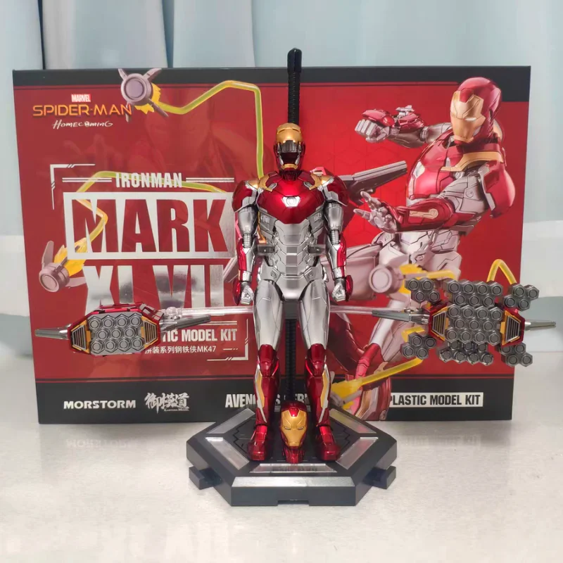 Man Mk47 Marvel Avengers 1/9 Scale 23cm Ironman Mark 47 Tony Stark Assembly Action Figure Collectiable Birthday Toy