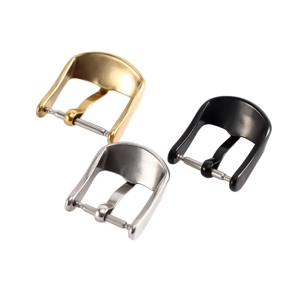 

12 14 16 18 20 22mm Replaceable Solid Watchband Buckle Watch Accessories Stainless Steel Watch Strap Clasp