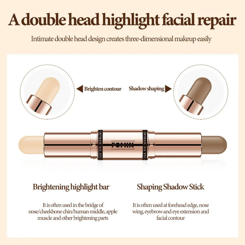 

double head repair stick clavicle shadow pen three-dimensional highlight mask xia glow