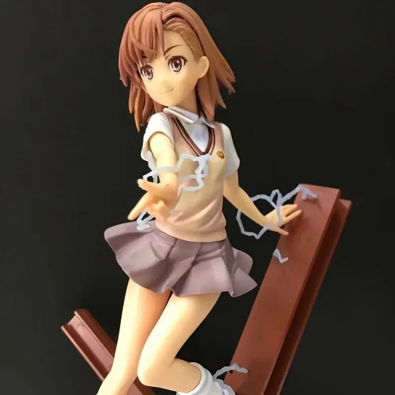 Фото Аниме-фигурка Misaka Mikoto из To Aru Majutsu No Index III, 22 см, в школьной форме, коллекционная модель, кукла, игрушка, подарок №1