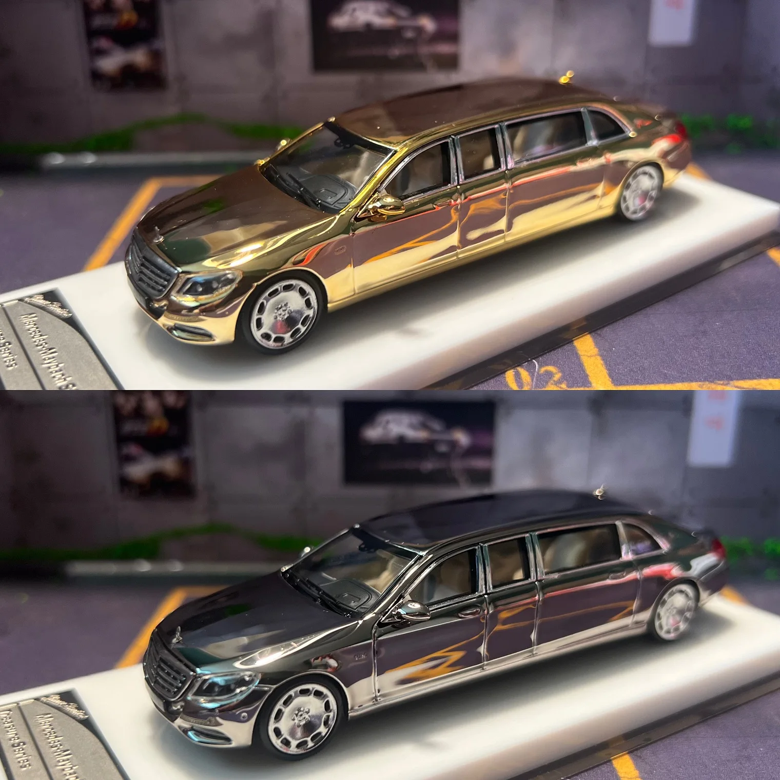 

SH 1/64 Maybach S600 Pullman Alloy Diecast Car Model
