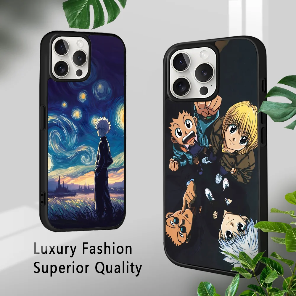 H-Hunter H-unters Anime Phone Case For iPhone 16 15 14 13 12 11 Pro Xs Max Mini Plus Celulares Hard Funda