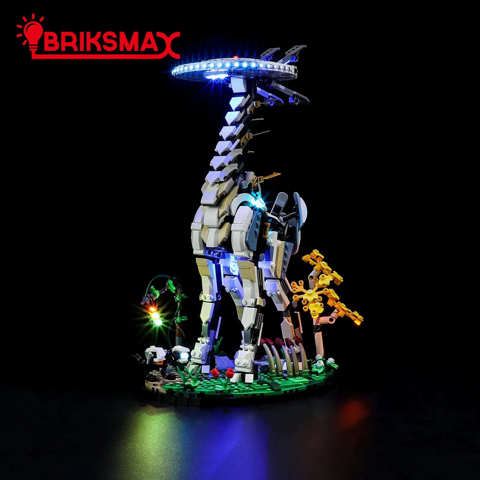 

Конструктор BriksMax со светодиодной подсветкой для высокой шеи 76989, набор строительных блоков (без модели), игрушки для детей, подарки, фильм MOC