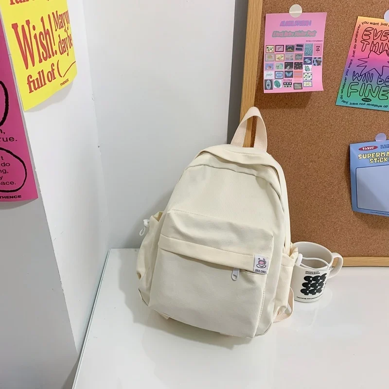 

2023 Cool Small Women Backpack Female Waterproof Nylon Shoulder Bag Pink Kawaii Cute Bookbag Schoolbag for Teenage Girls Child