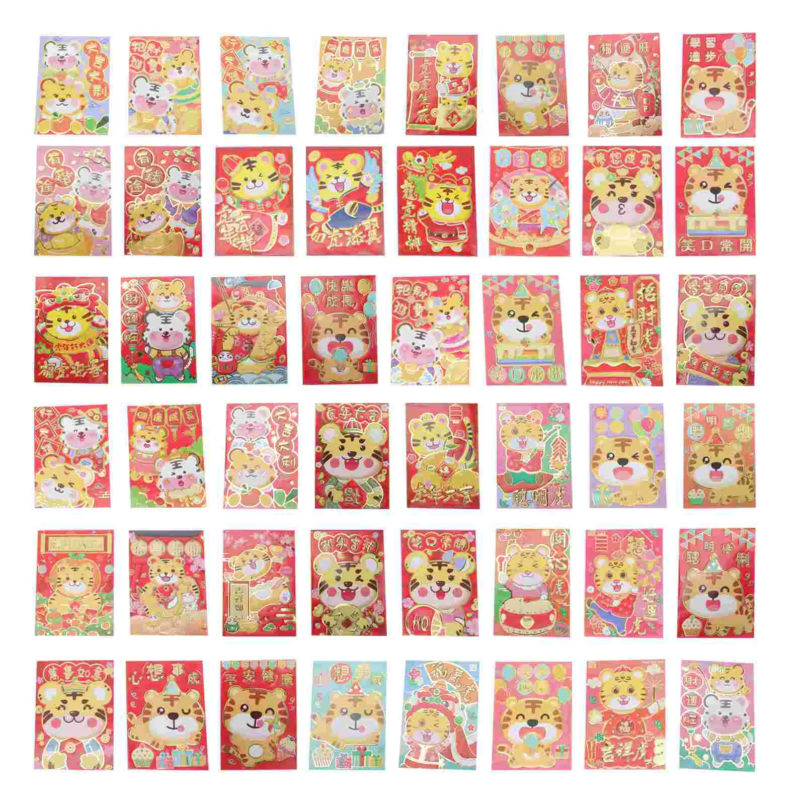 

Envelopes Chinese Year Spring Festival Hong Bao New Red Zodiac Money Hongbao Lunar Favor Bags Pockets 2022 Animal Wedding