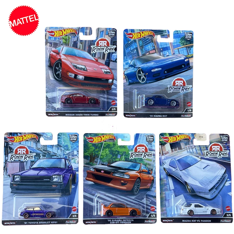 Оригинальный автомобиль Hot Wheels Premium Car Culture Roin Run литая под давлением 1:64 Автомобиль Mazda RX7 Nissan Twin Turbo детские игрушки для мальчиков подарок для детей