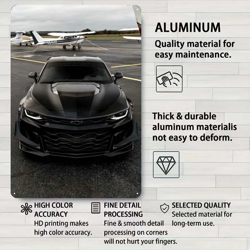Chevrolet Camaro ZL1 металлическая вывеска автомобильный постер украшение комнаты