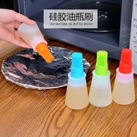 portable oil bottle barbecue brush silicone kitchen bbq cooking tool baking pancake barbecue camping accessories gadgets