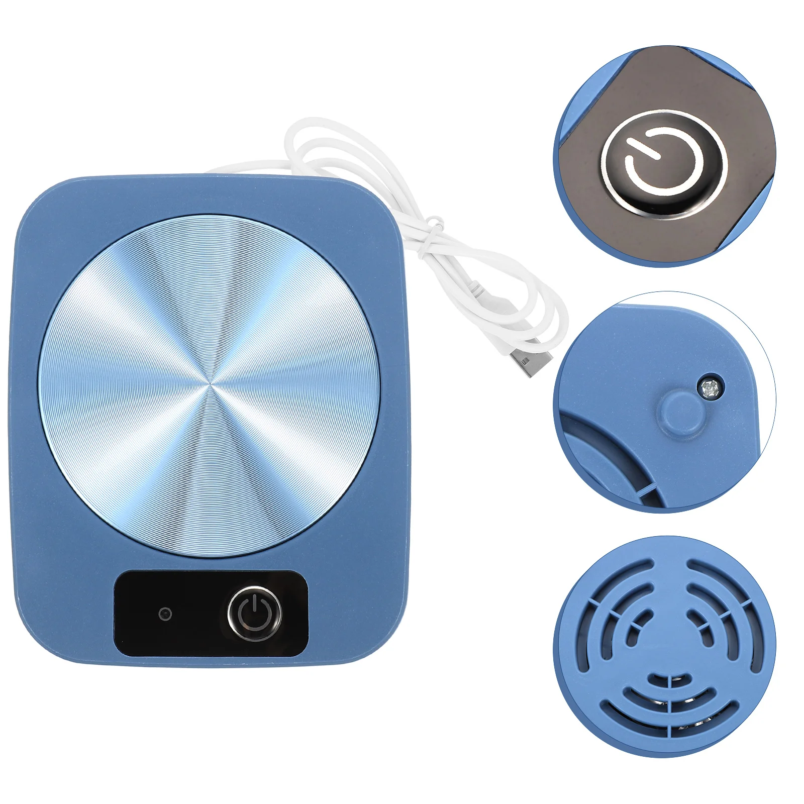 

Warmer Cup Mug Coffee Coaster Heating Electric Plate Desk Warming Heaterbeverageheated Office Usbintelligent Offauto Desktop