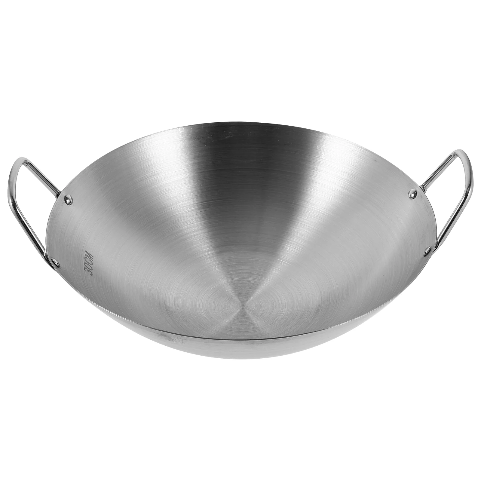 

Stainless Steel Wok Frying Pan Lid Kitchen Multi-functional Pot Saucepan Cooking Non-stick Supply Home Handle