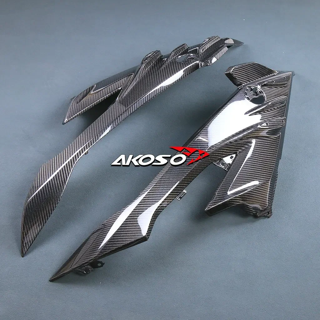 100% 3K полностью углеродное волокно детали кузова мотоцикла комплект боковых