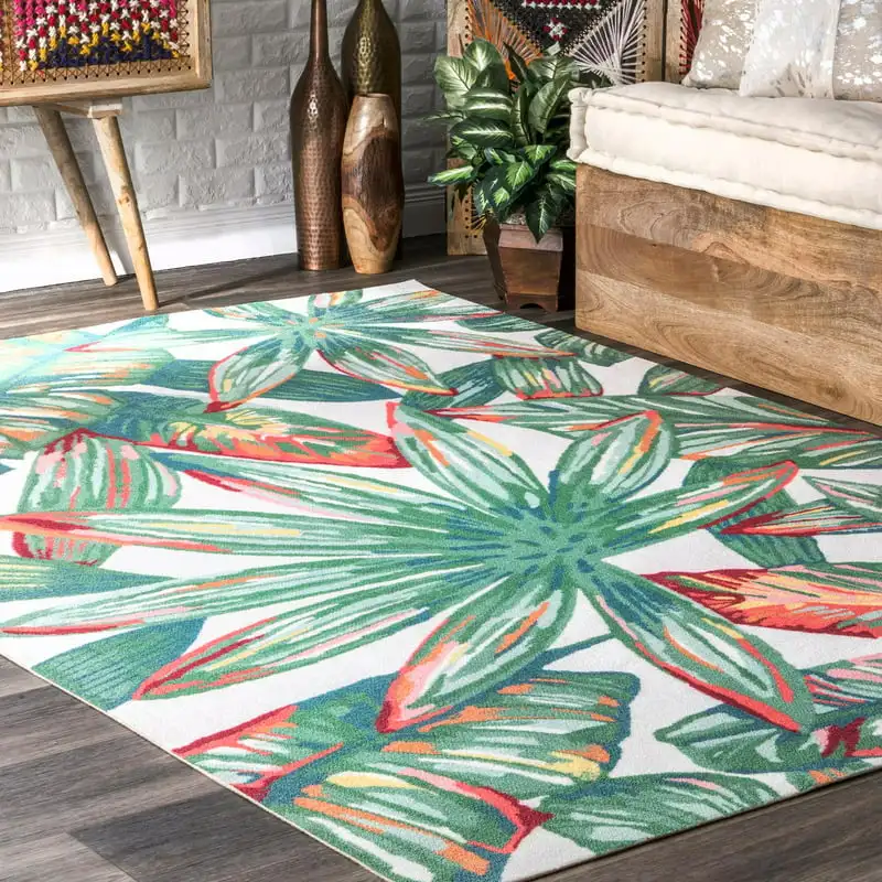 

Lindsey Country Floral Indoor/Outdoor Area Rug, 9' x 12', Multi
