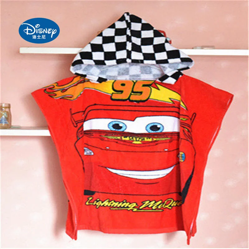

Bath Child Disney Towel Kids Hooded Breathable Gauze Cloak Beach Towel Mickey Minnie Cartoon Boy Girl Baby Bath Towel Gift