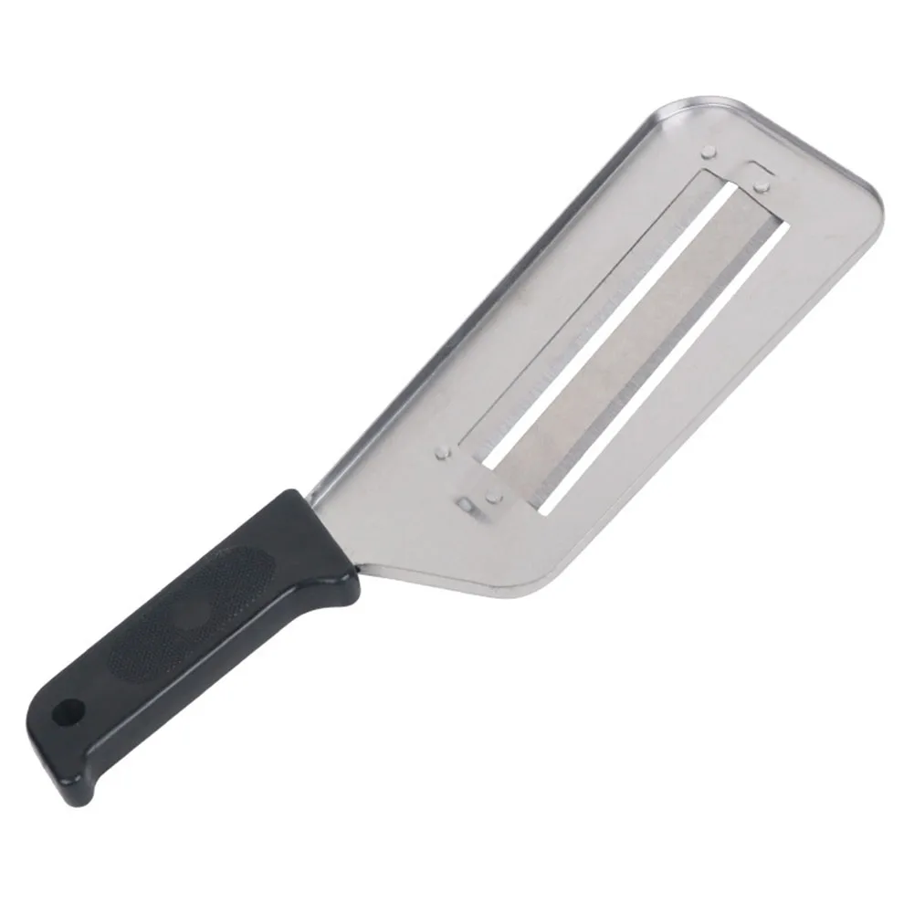 

Stainless Steel Cutter Hand Slicer Vegetable Shredder Kitchen Manual Cutter Tools Black Handle Double-sliced