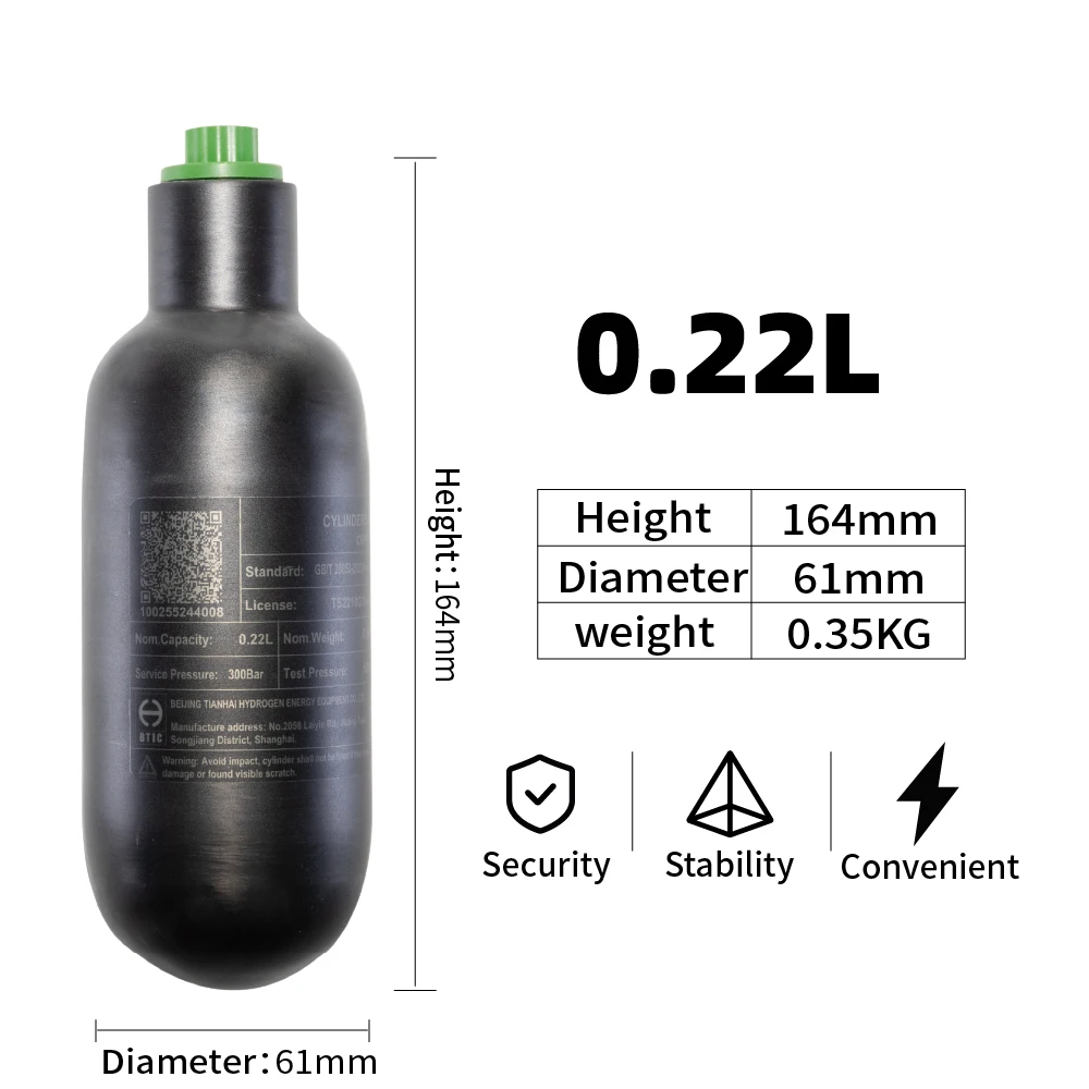 

HEXGR-TECH Цилиндр газа для пневматического оружия 0.22L/0.5L