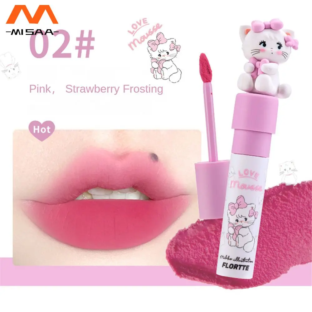 

Lipstick Show White Facial Makeup Cream Smooth Labial Mucus Does Not Fade Beauty Cosmetics Matte Texture Lip Gloss Water Proof