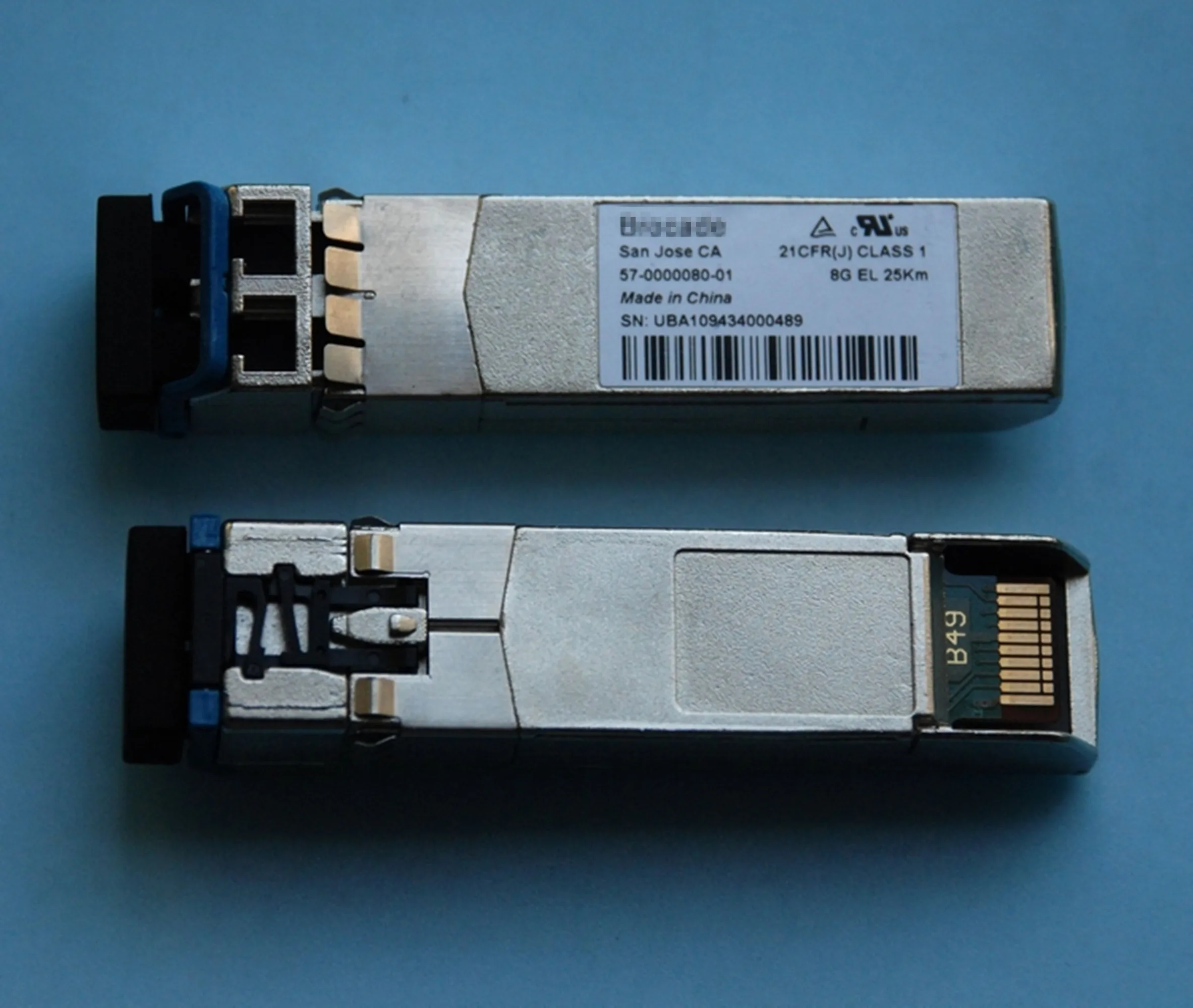 brocade 57-0000080-01 8G 25km LW SFP+/Used in Brocade 6510,6505,5300,5100,300,Encryption Single Module Optical Fiber Transceiver
