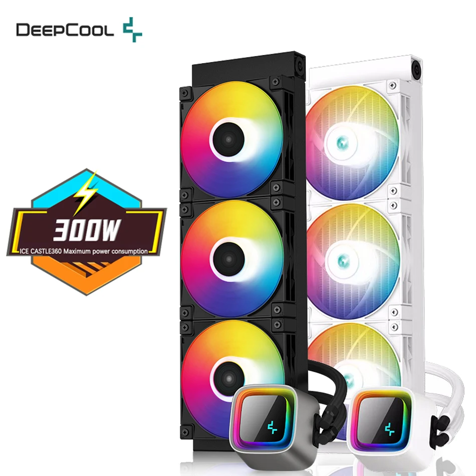 

DeepCool LS720 White CPU Liquid Cooler 3100RPM ARGB Fan Integrated Water Cooling 360mm Radiator For LGA1700 2011 115x AM4 AM5