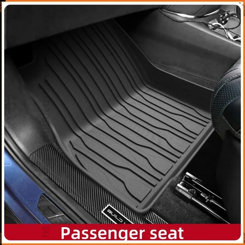 Фото Для Geely Galaxy EX5 E5 2024 2025: Всепогодные 3D-коврики TPE для салона и багажника, черные (для леворульных и праворульных авто) №4