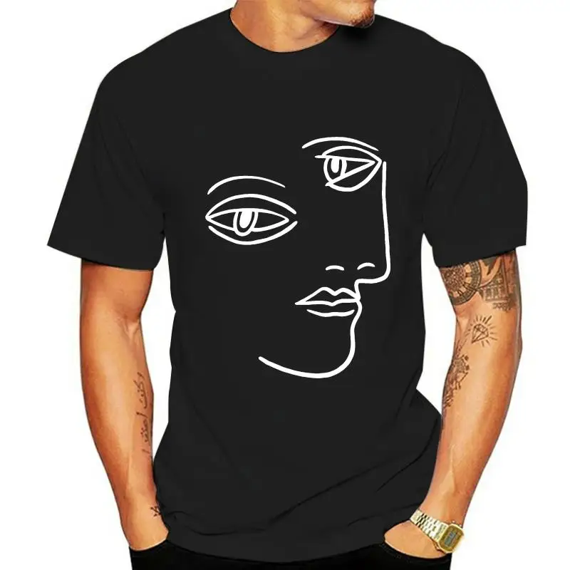 

Camiseta blanca Picasso para hombre, camisa para mujer