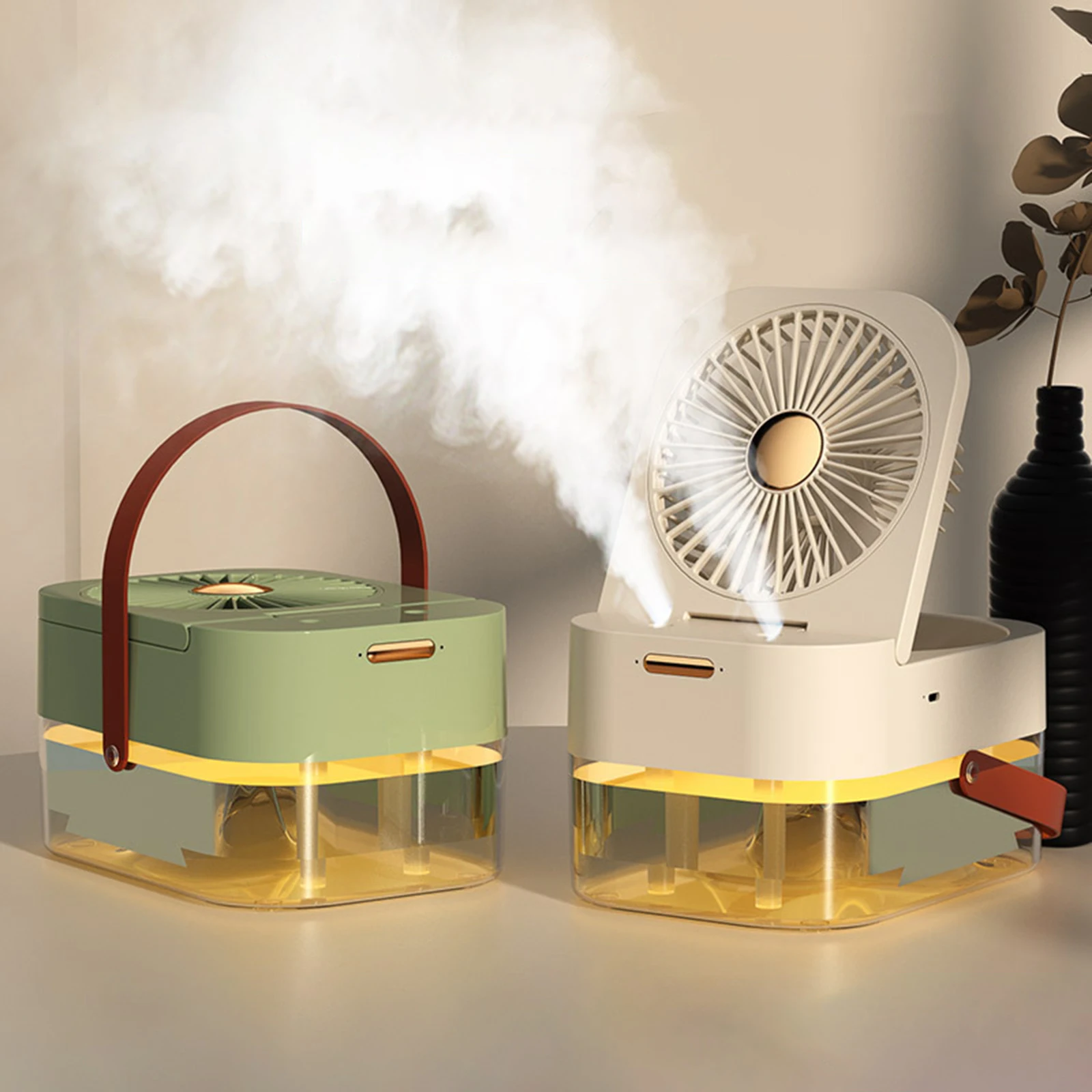Fan Speed Adjustable Portable Personal Use Birthday Gift Humidifier Spray Fan For Dorm Car Desk Room Office