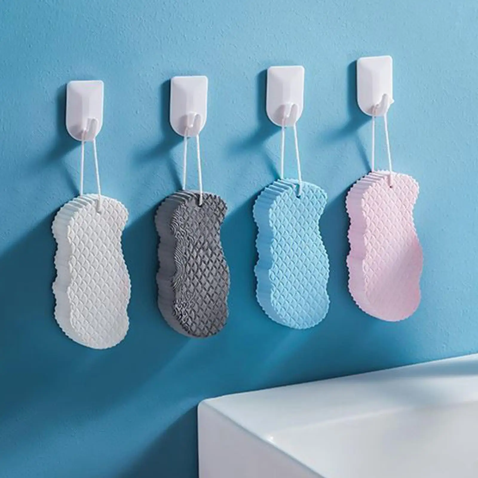 

Сверхмягкая отшелушивающая губка для удаления омертвевшей кожи, принадлежности для очищения тела с крючком, щетка для душа для женщин, детей, малышей, взрослых и детей